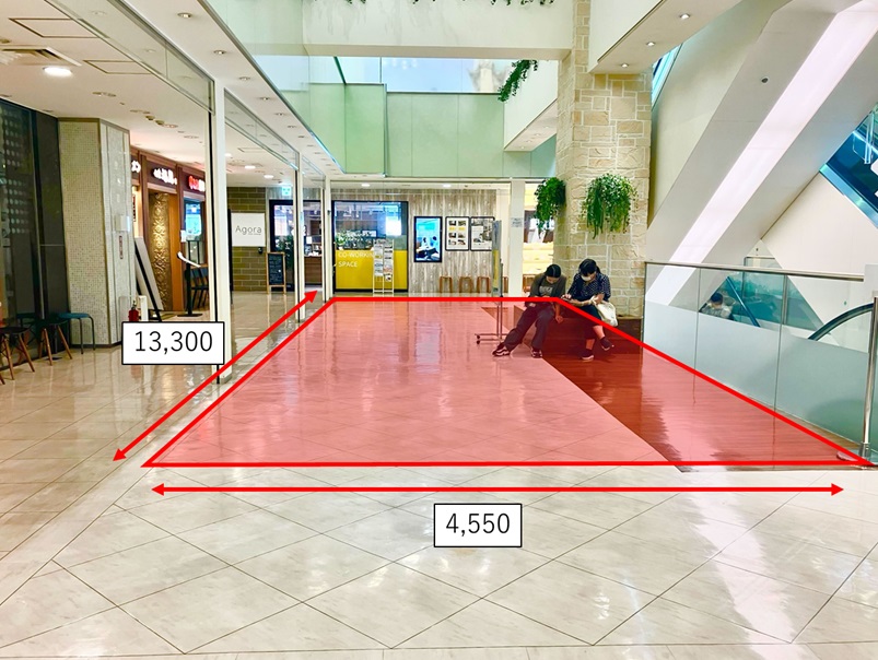 【本厚木ミロード】本厚木ミロード①6F　エスカレーター横