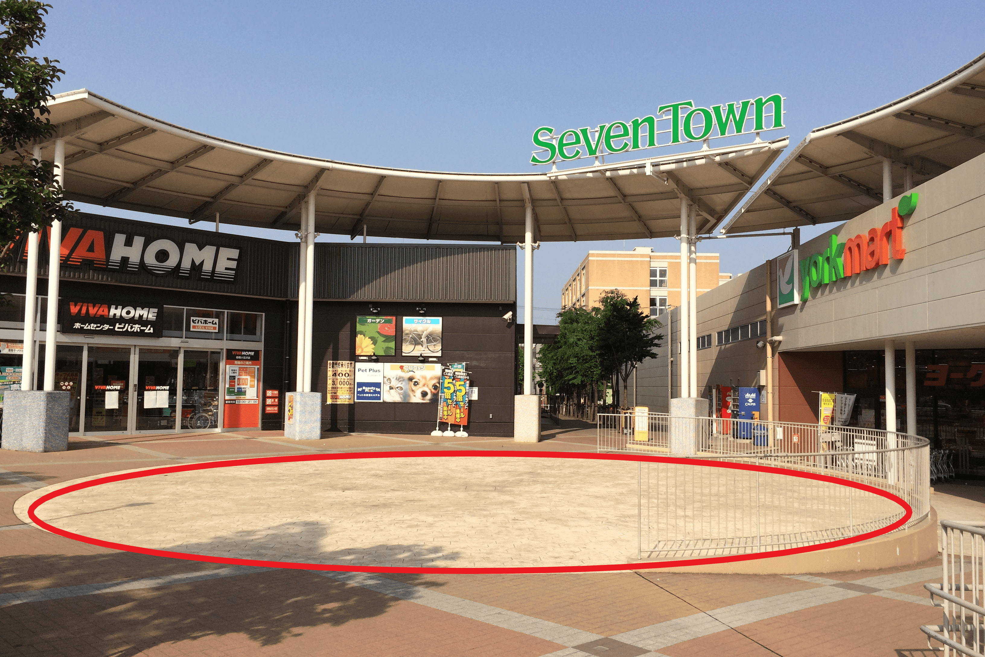【セブンタウン小豆沢】プロモーションやポップアップストアに適した中央広場イベントスペース（屋外）