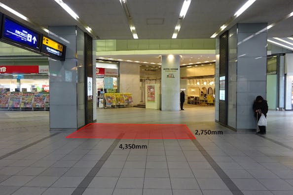 【京橋駅】食物販、物販のポップアップストアに最適な圧倒的な人流を誇る改札外コンコースイベントスペース