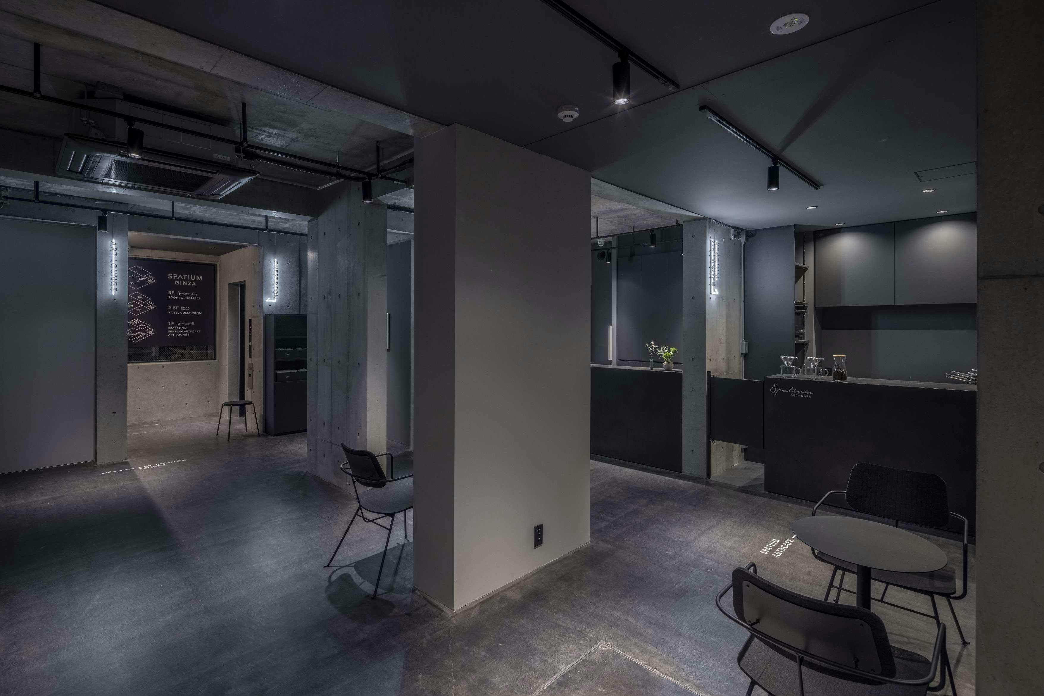 【築地駅4分】個展やグループ展等のアートギャラリー用途に最適なデザイナーズホテルのギャラリースペース