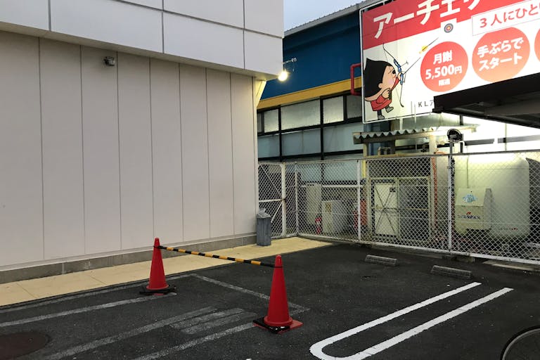 【西友 勝川店】1階 駐車場 キッチンカー・コーヒーテイクアウトや、クレープ・たいやき・焼きそば・お好み焼き・焼き鳥 など販売におすすめな屋外催事イベントスペースの画像2