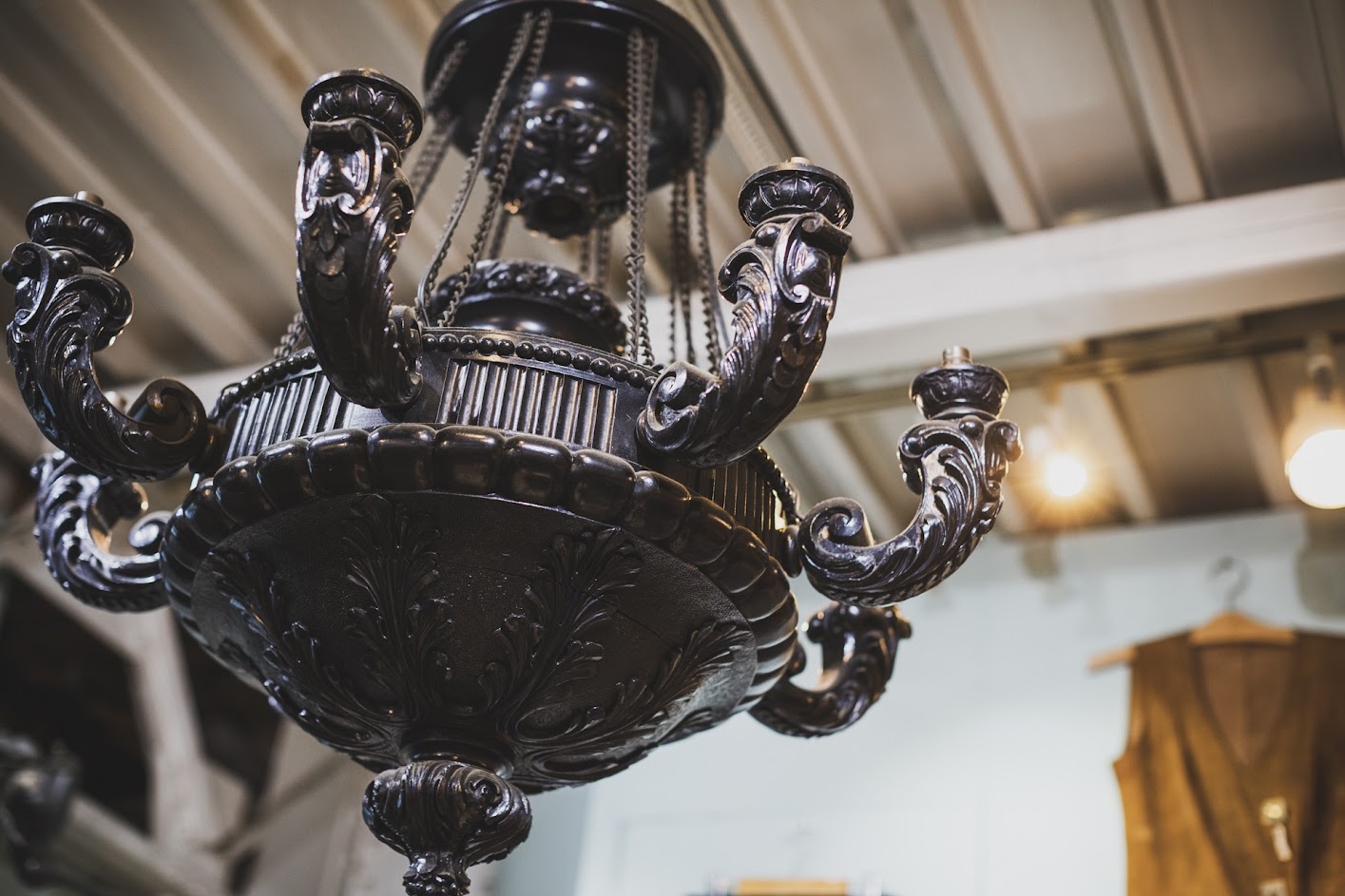 英国製アンティークシャンデリア