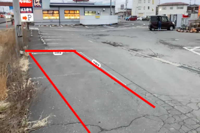 【ダイシン古川店】駐車場 キッチンカーの出店やテント形式のイベント実施に最適な屋外の催事イベントスペースの画像1