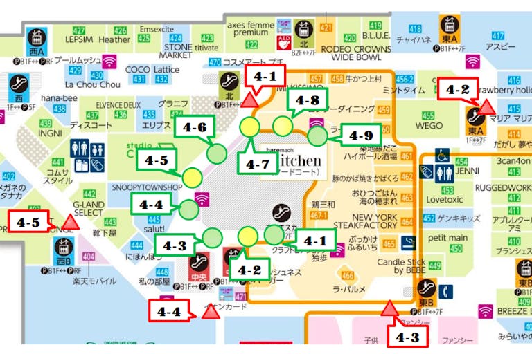 【イオンモール岡山】モール内広告 柱巻きポスター・三⾓什器ポスターの画像5