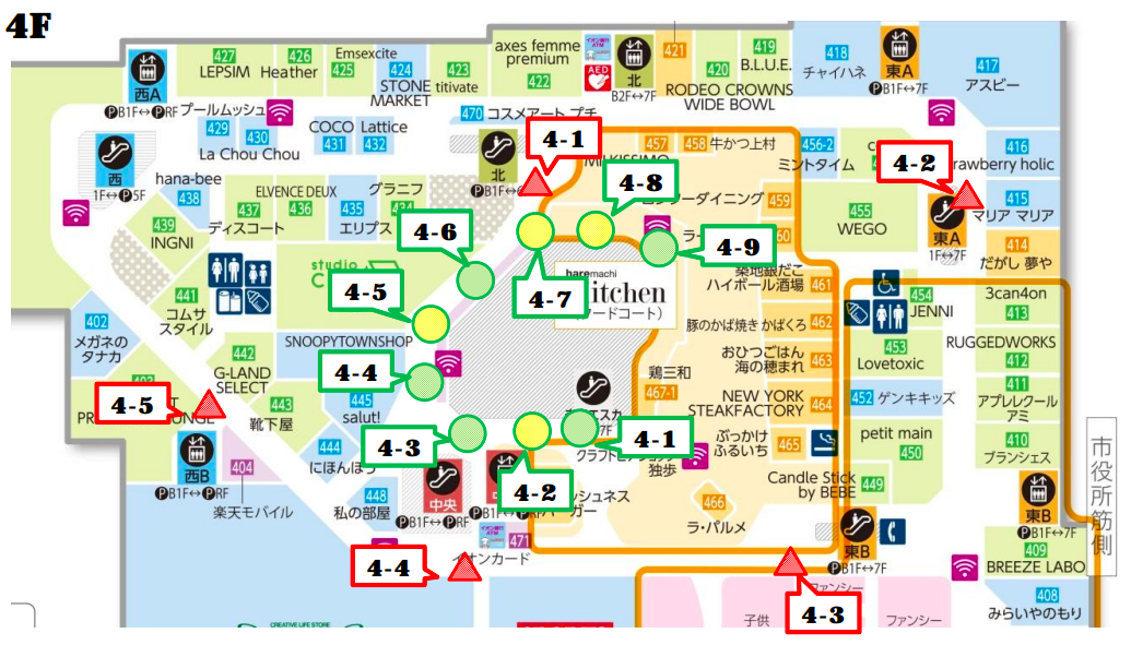 【イオンモール岡山】モール内広告 柱巻きポスター・三⾓什器ポスター