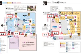 【イオンモール岡山】モール内広告 柱巻きポスター・三⾓什器ポスター