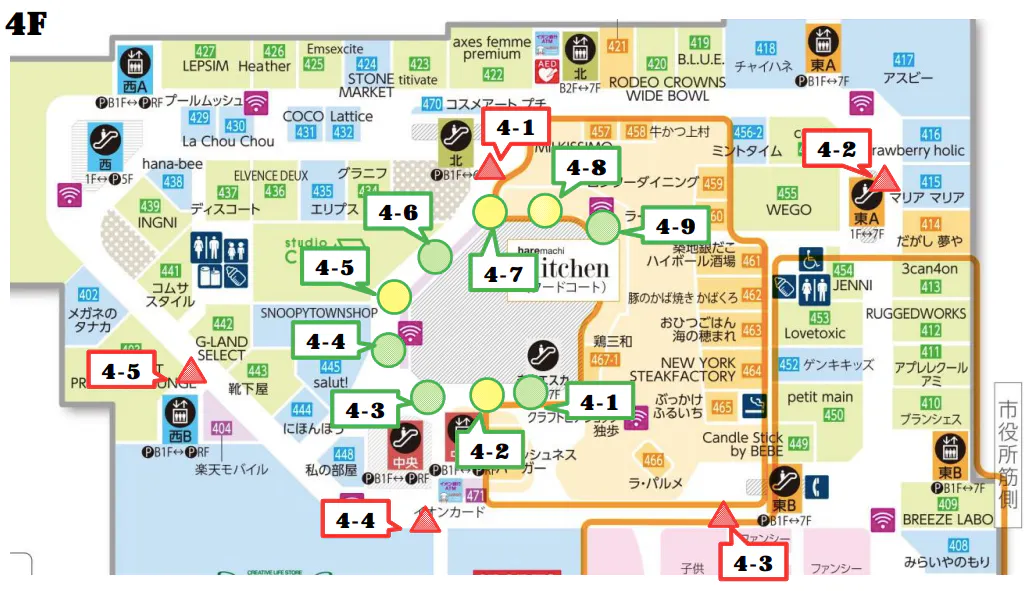 【イオンモール岡山】モール内広告 柱巻きポスター・三⾓什器ポスター