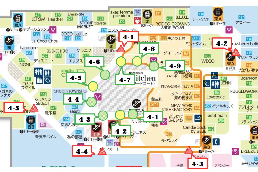 【イオンモール岡山】モール内広告 柱巻きポスター・三⾓什器ポスター