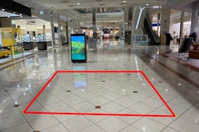 【イオンモール新居浜】『1F 催事スペースD』ーメインのイベントコートに面し、周辺にレストラン街がある通行量の多い展示やPRに最適な小規模スペース