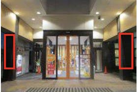 【イオンモール下田】モール内広告 出入口柱