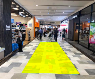 【イオン藤井寺ショッピングセンター】モール内広告 フロアシート