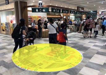 【イオン藤井寺ショッピングセンター】モール内広告 フロアシート