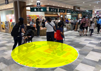 【イオン藤井寺ショッピングセンター】モール内広告 フロアシート