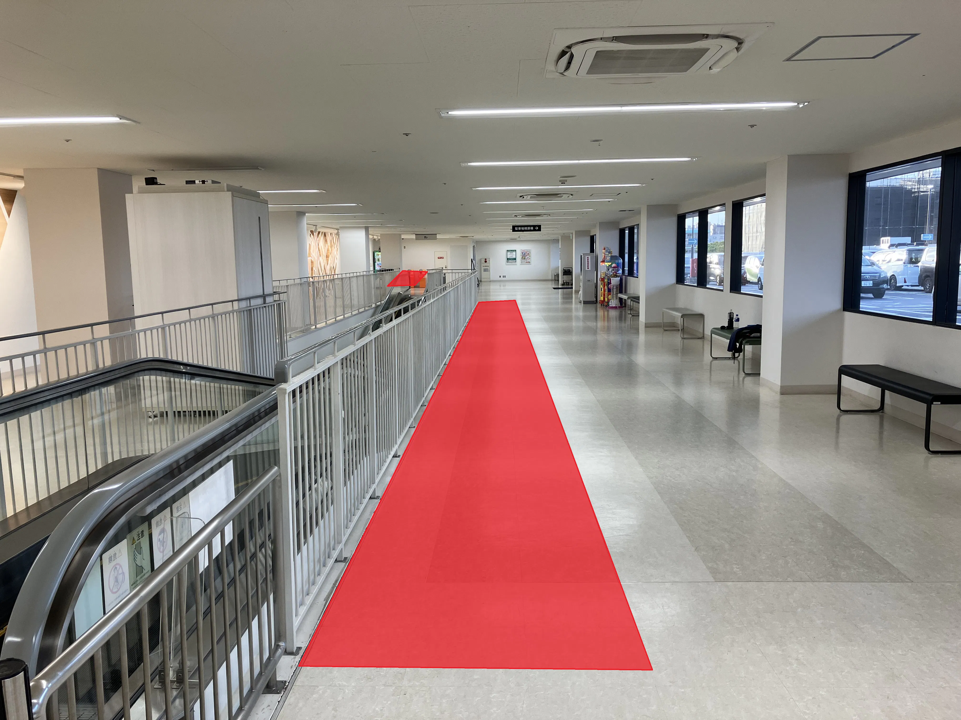 【SOCOLA南行徳】屋上駐車場エントランス・オートスロープ横 物販、食物販のポップアップストアや販促プロモーションに最適な催事イベントスペース