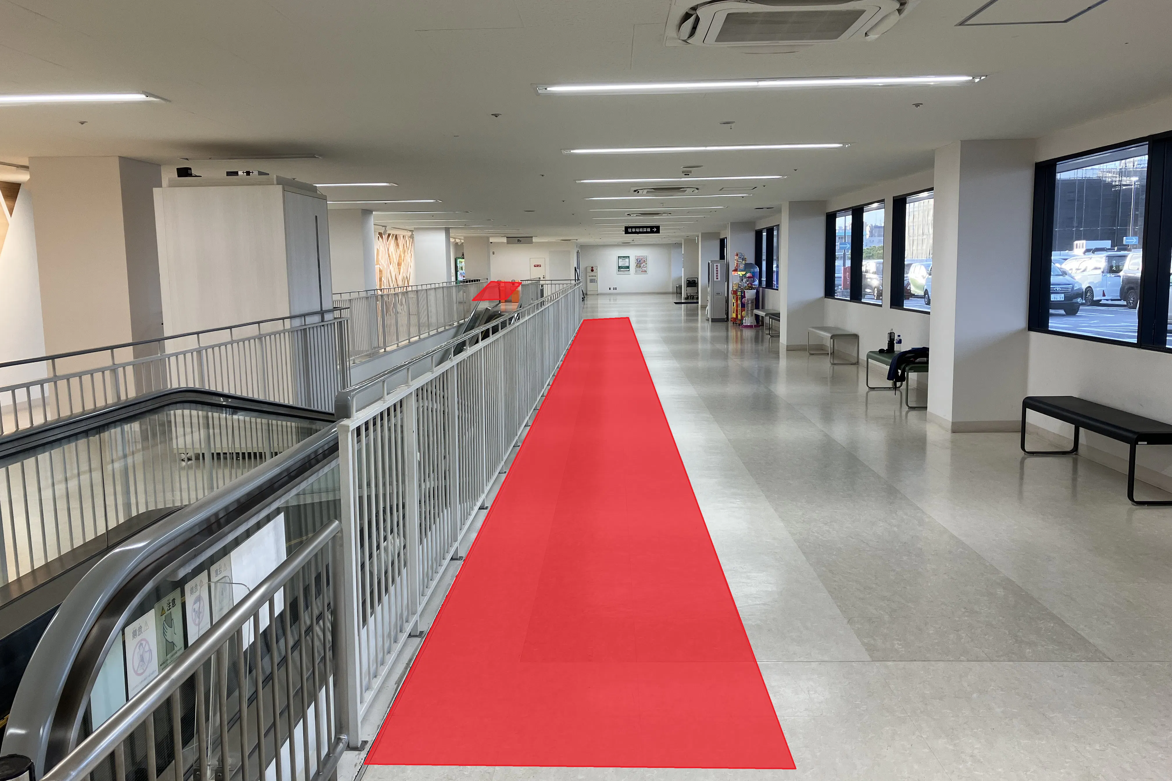 【SOCOLA南行徳】屋上駐車場エントランス・オートスロープ横 物販、食物販のポップアップストアや販促プロモーションに最適な催事イベントスペース