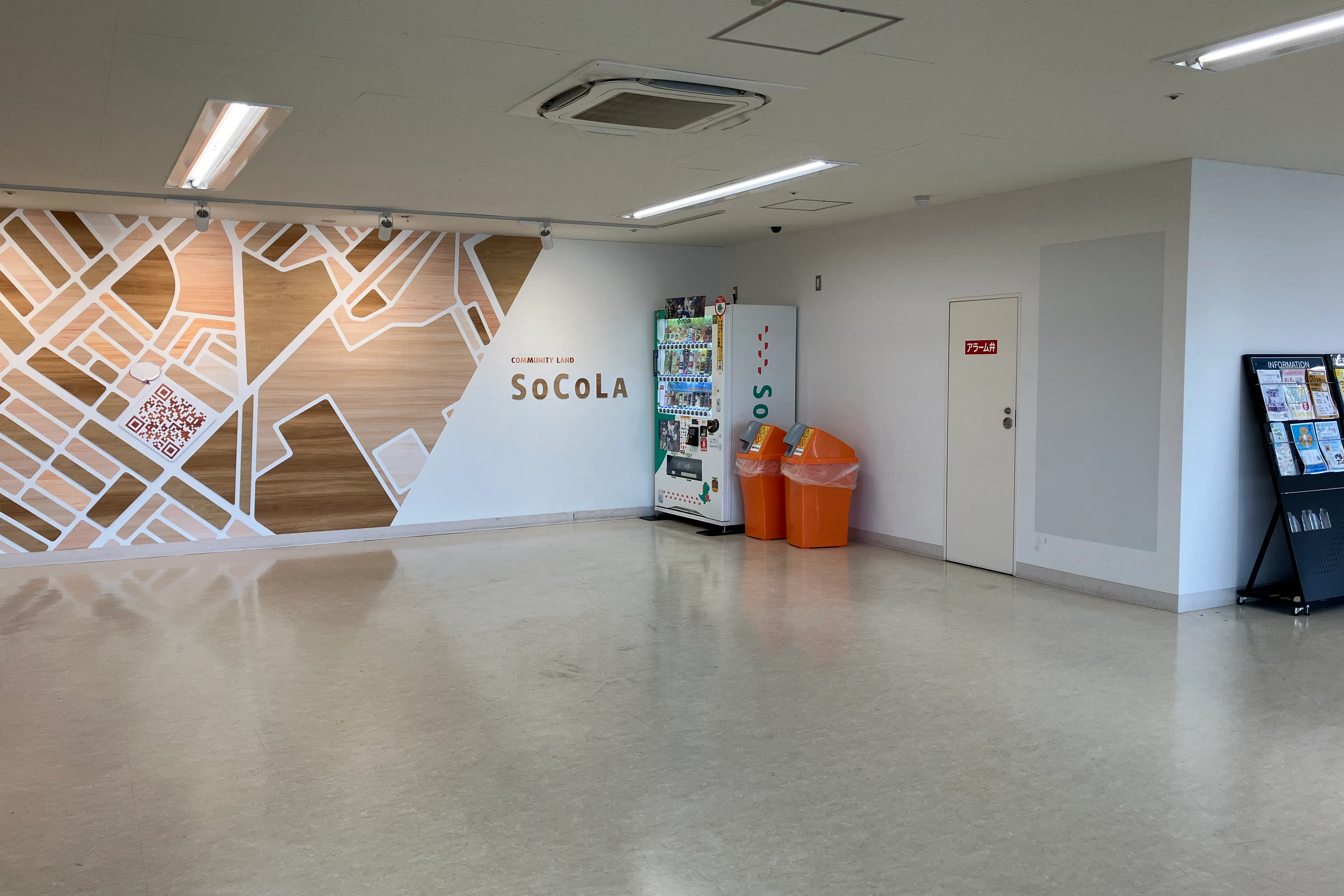 【SOCOLA南行徳】屋上駐車場エントランス・オートスロープ横 物販、食物販のポップアップストアや販促プロモーションに最適な催事イベントスペース