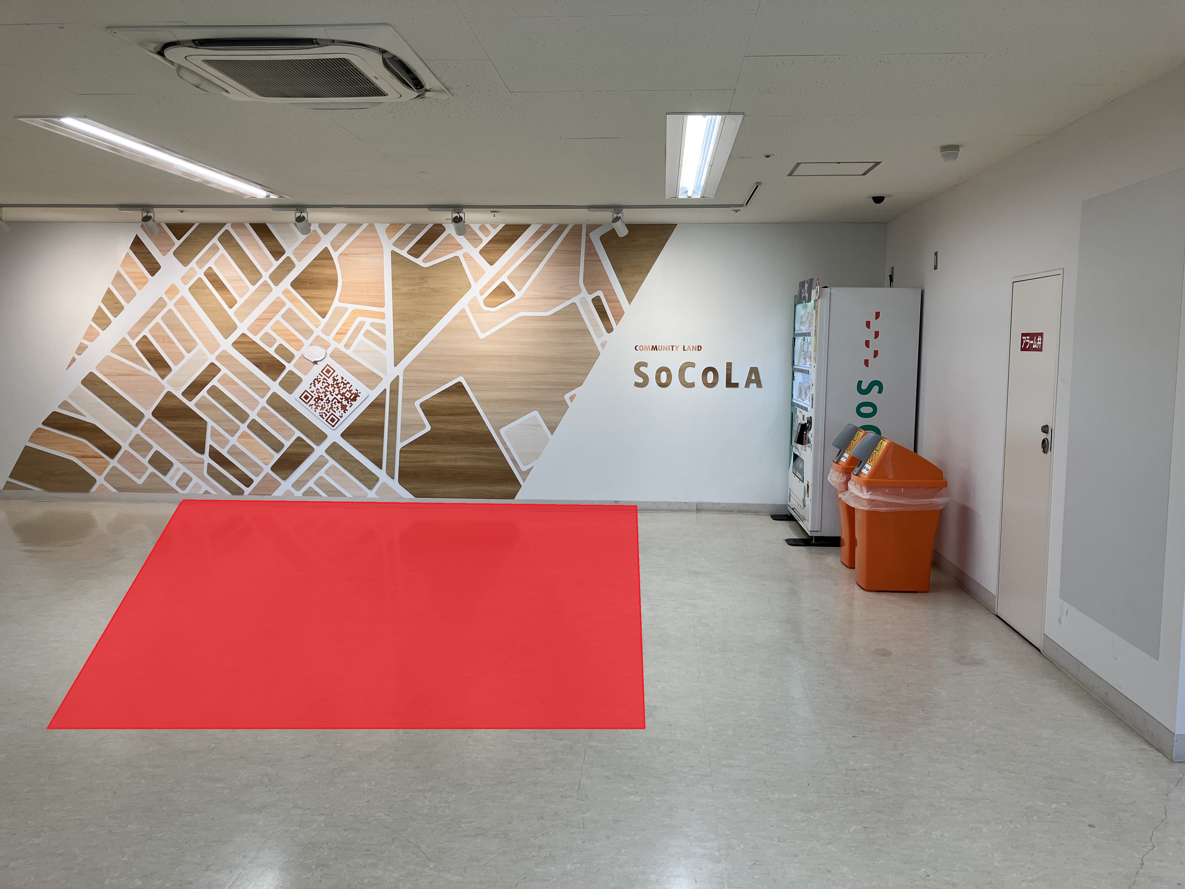 【SOCOLA南行徳】屋上駐車場エントランス・オートスロープ横　物販、食物販のポップアップストアや販促プロモーションに最適な催事イベントスペース