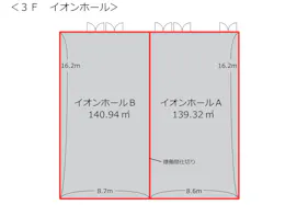 【イオンモール堺鉄砲町】3FイオンホールA