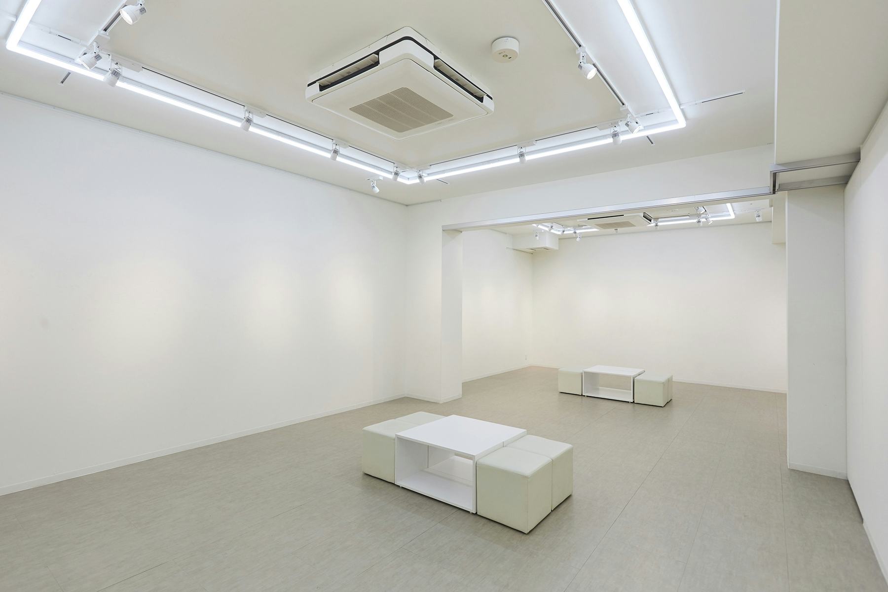 【恵比寿駅6分】展示会やギャラリーとしての利用に最適な真っ白な壁の本格スペース(B1F)
