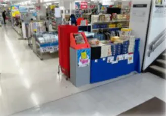 【西友 平井店】2F階段脇サッカー台横 ポップアップストア(物販、食物販)やプロモーション用途に最適なスーパー店内催事イベントスペース