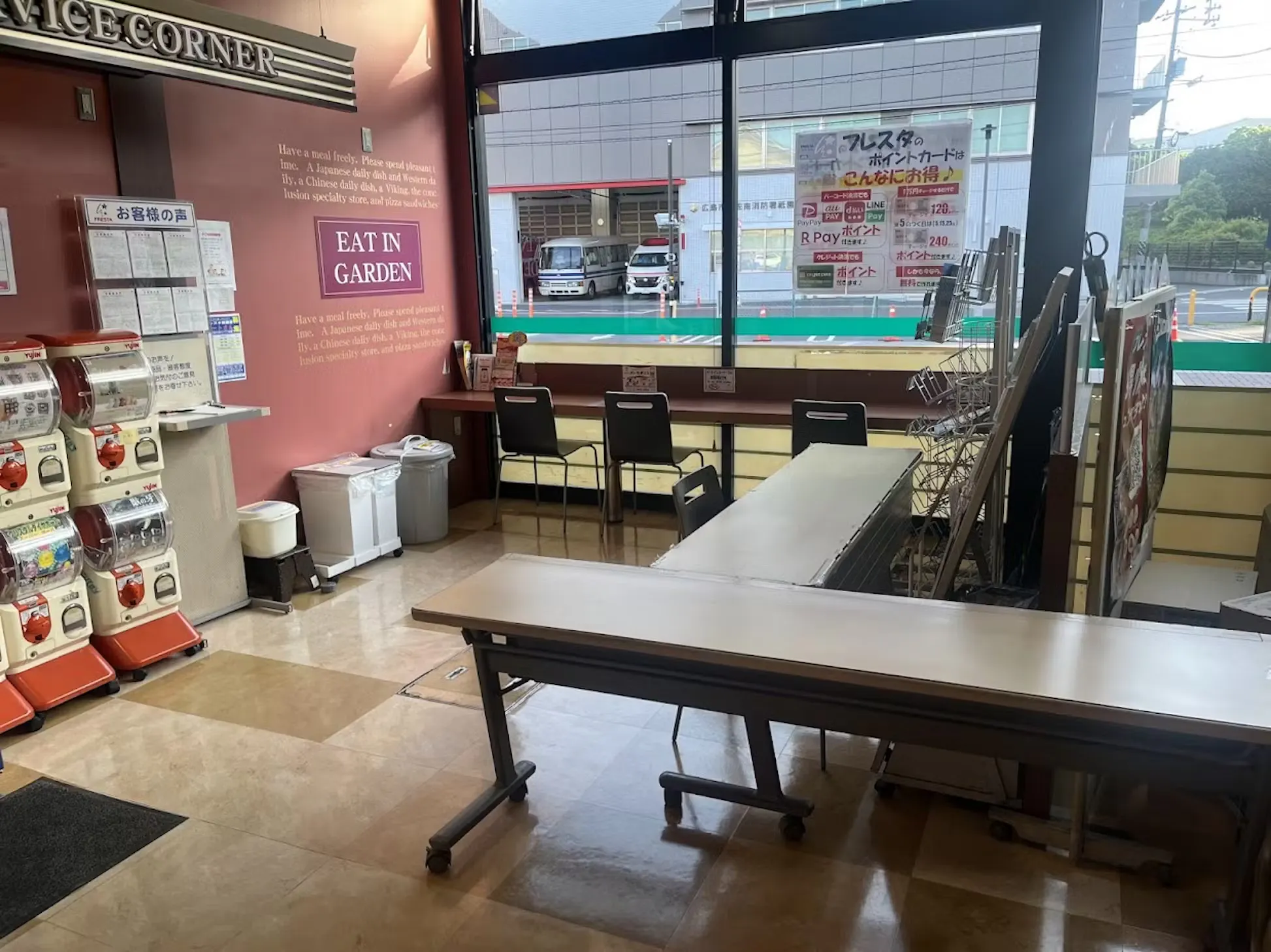 【フレスタ祇園店】プロモーションに最適な店内イートインスペース