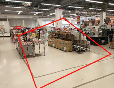 【イオン七戸十和田駅前店】食品レジ後ろ催事場 販促プロモーションに最適なスーパー店内催事イベントスペース
