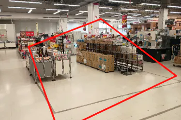 【イオン七戸十和田駅前店】食品レジ後ろ催事場 販促プロモーションに最適なスーパー店内催事イベントスペース