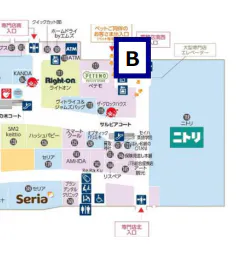 【イオンモール加西北条*】モールメディア②1F大型専門店エレベーター