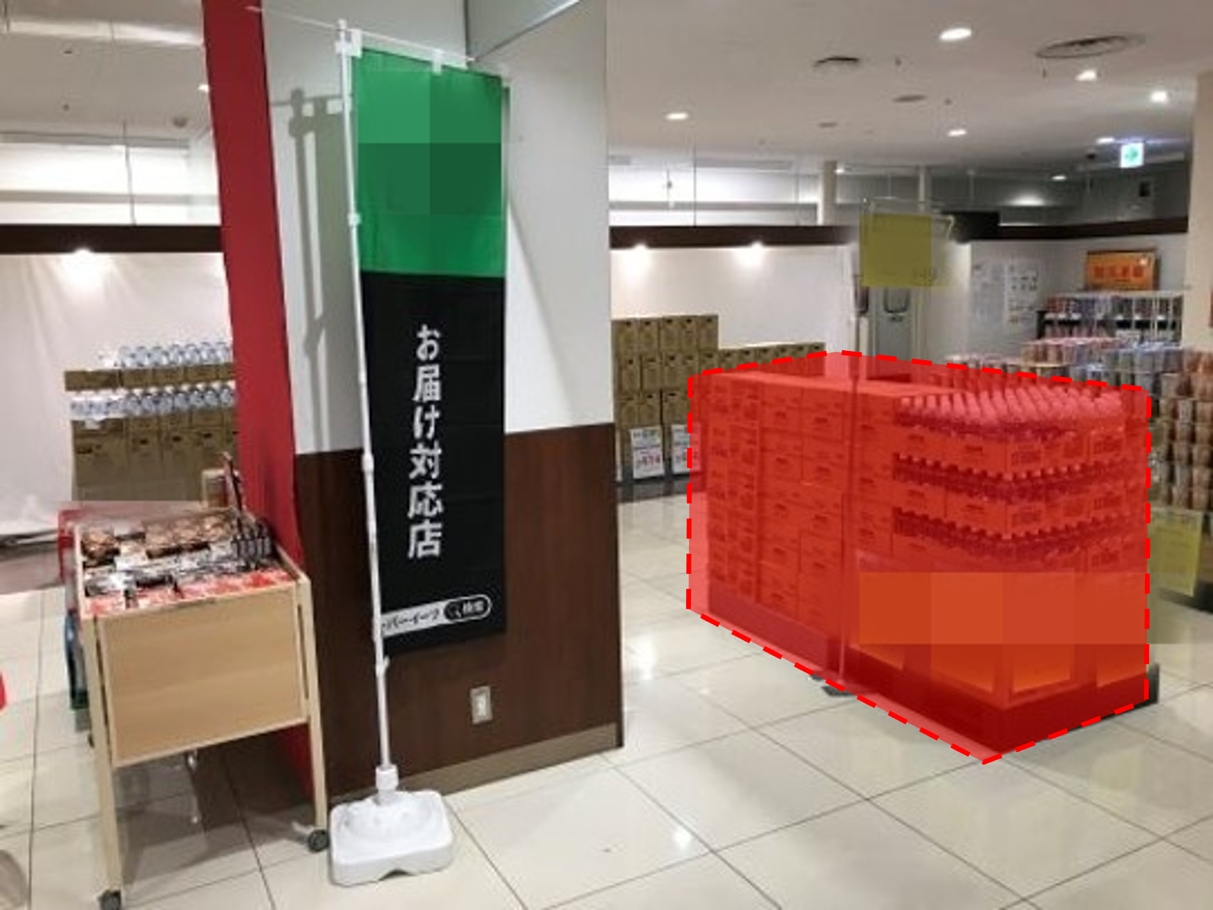 【西友　新長田店】催事場④　ポップアップストア(物販、食物販)やプロモーション用途に最適なスーパー店内催事イベントスペース
