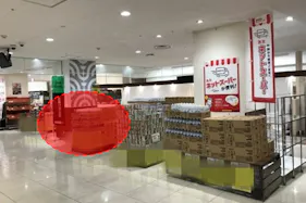 【西友 新長田店】催事場④ ポップアップストア(物販、食物販)やプロモーション用途に最適なスーパー店内催事イベントスペース