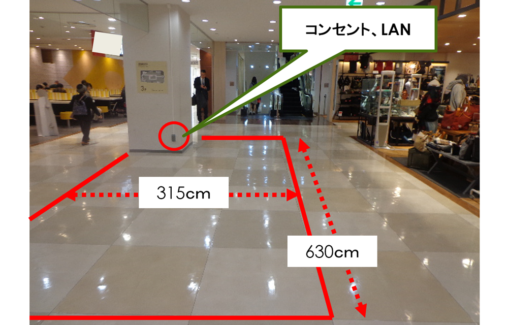【アルカキット錦糸町】3階 下りエスカレーター前特設会場