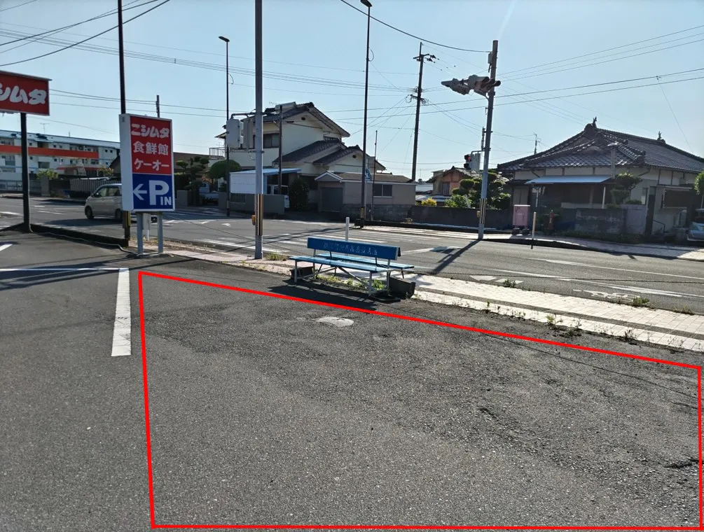 【ケーオーニシムタ大根占店】キッチンカーに最適な食鮮館側駐車場スペース
