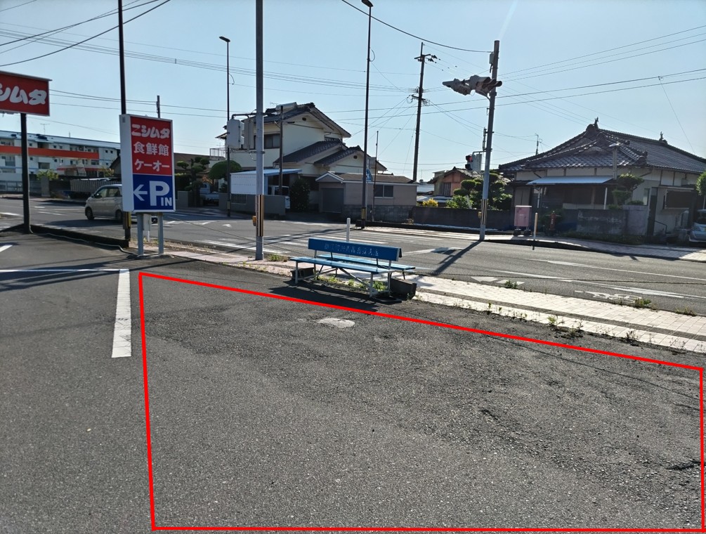 【ケーオーニシムタ大根占店】キッチンカーに最適な食鮮館側駐車場スペース
