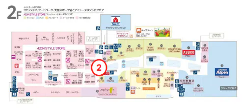 【イオンモール加西北条*】モールメディア④2Fフロアシート