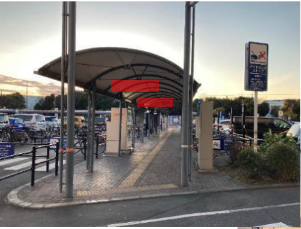 【イオンモールむさし村山】モール内広告 センター西 通路屋根