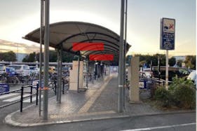 【イオンモールむさし村山】モール内広告 センター西 通路屋根