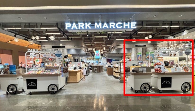 【有楽町マルイ】1階 カレンダリウムF04【食物販】店内入って正面の好立地スペース、冷蔵ケース・専用什器完備の画像