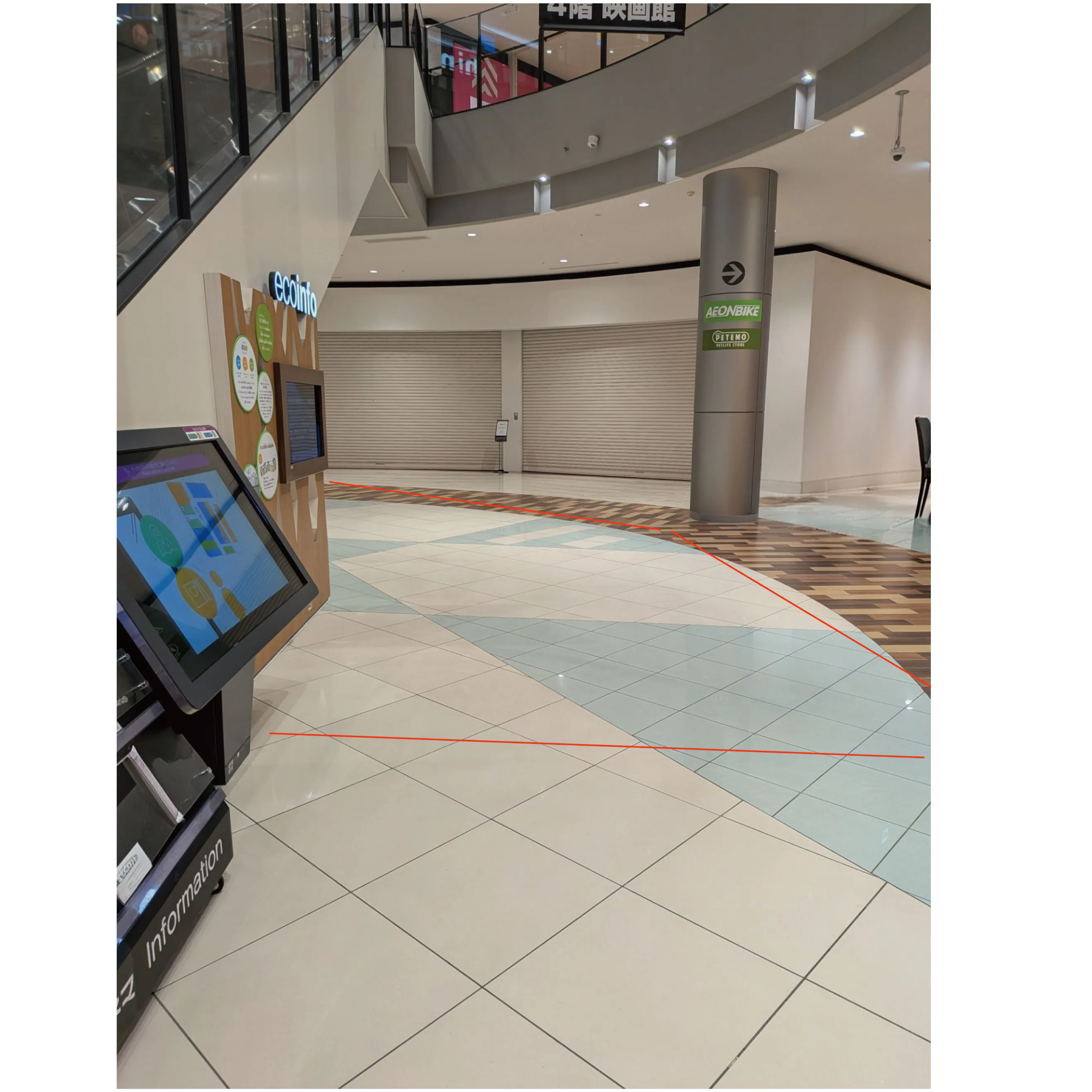 【イオンモール四條畷】⑦　1階 水のコート(小）