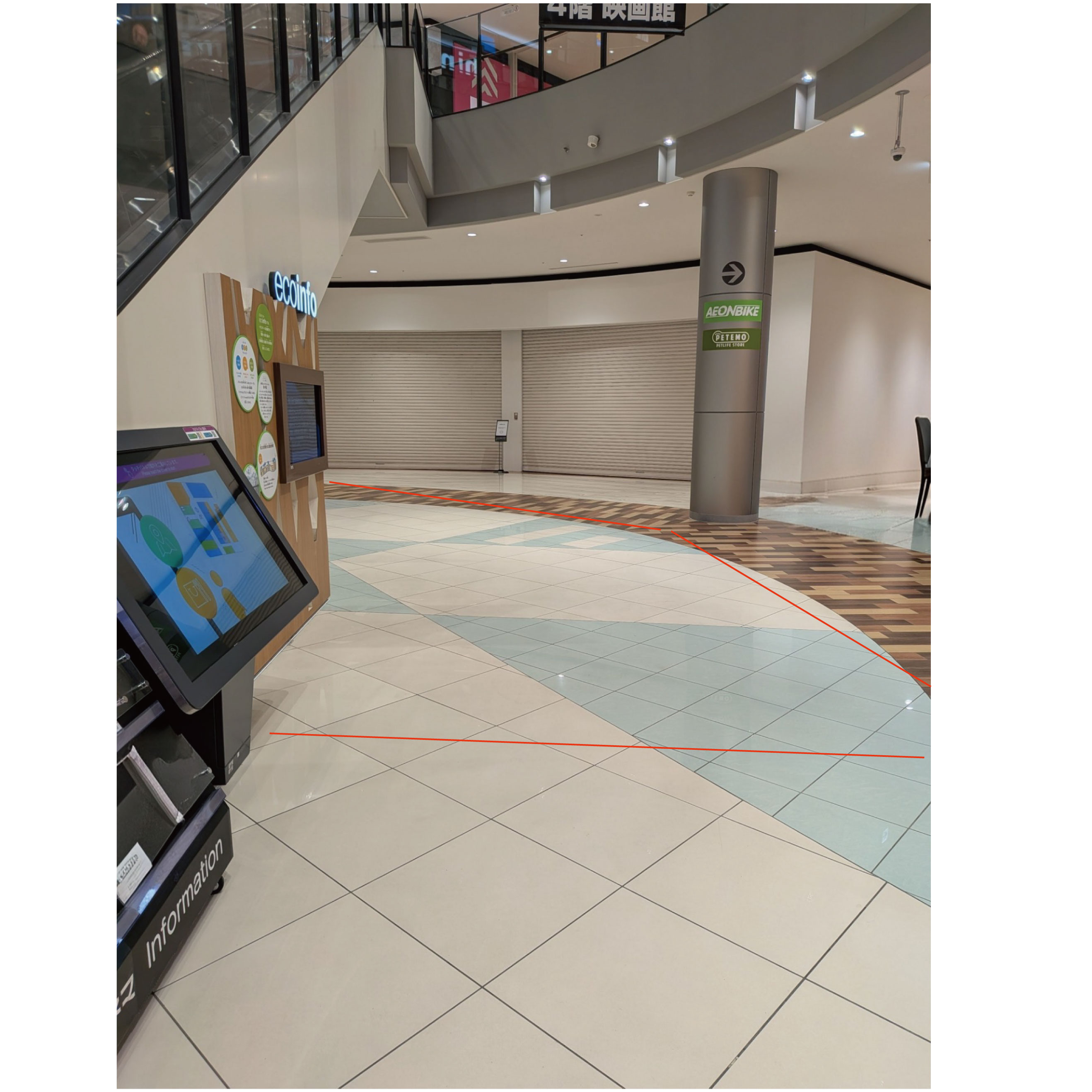 【イオンモール四條畷】⑦　1階 水のコート(小）