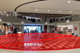 【三井アウトレットパーク 北陸小矢部】1階 東口屋内イベントスペース