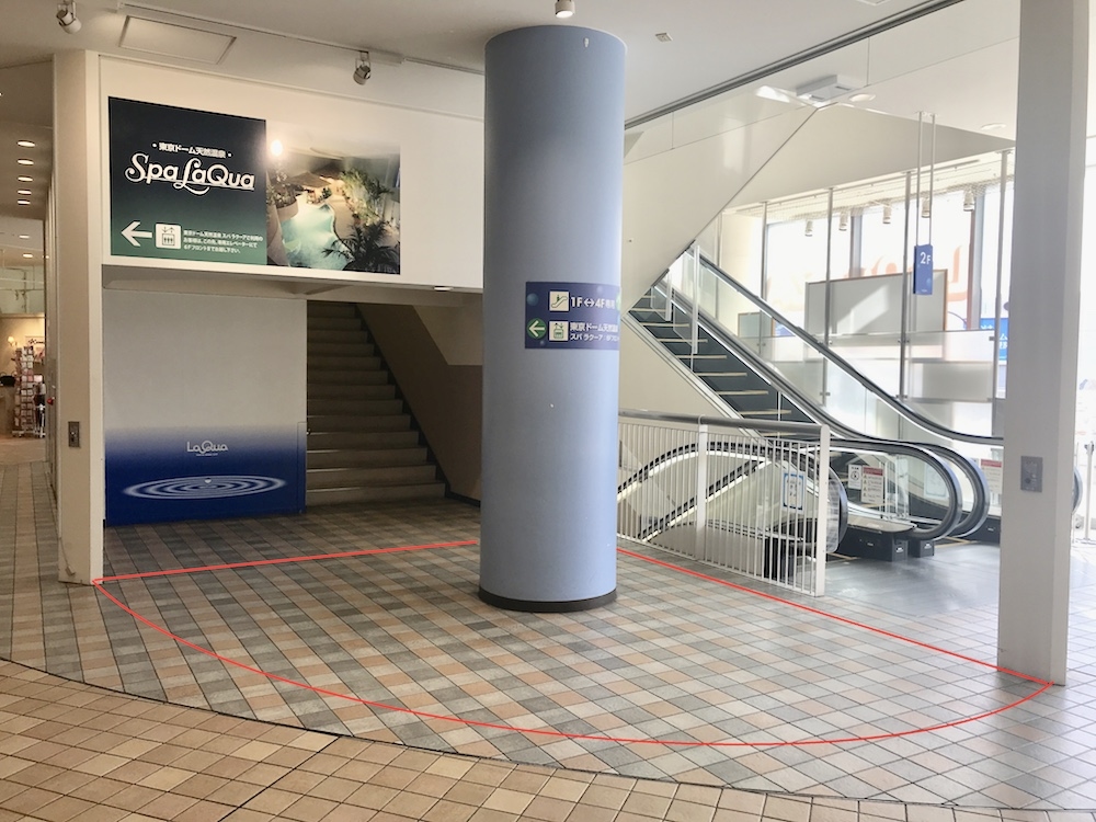 赤線内がご利用いただけるスペースのイメージです。