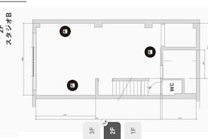 【松屋町駅6分】ポップアップや展示会に最適な白壁3階フロアをすべて利用可能な路面スペース
