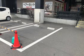 【メガセンタートライアル新宮店】キッチンカーの出店が可能な「②キッチンカースペース※店舗正面側です」