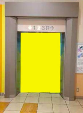 【イオンモール新居浜】モール内広告 エレベーター