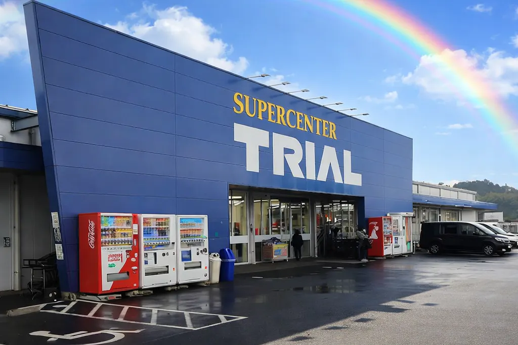 【スーパーセンタートライアル出雲斐川店】販促プロモ活動に最適な トライアル出雲斐川店『風除室』スペース