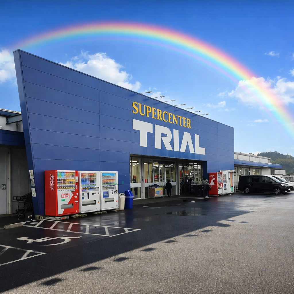 【スーパーセンタートライアル出雲斐川店】販促プロモ活動に最適な トライアル出雲斐川店『風除室』スペース
