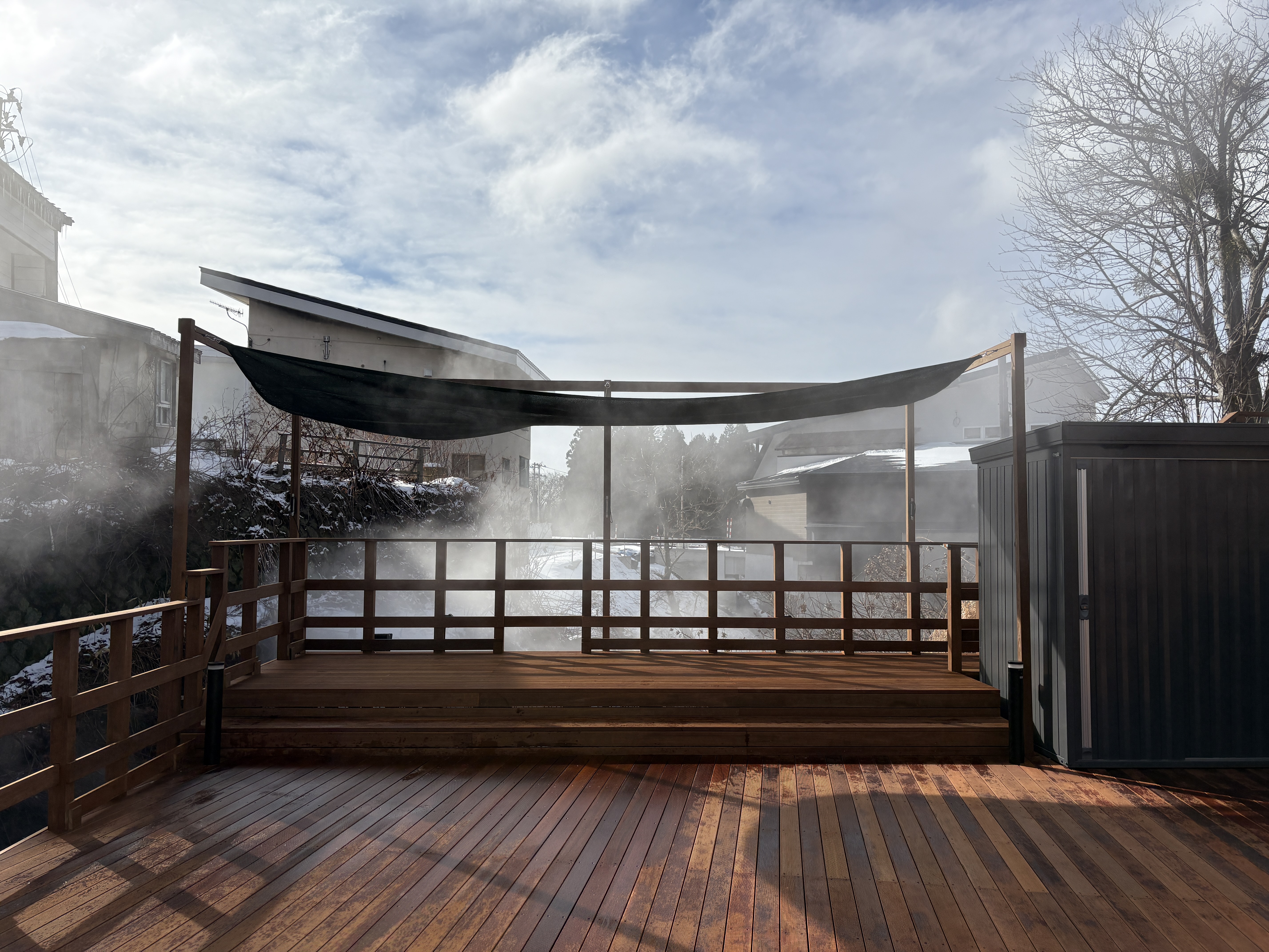 【蔵王温泉湯けむりテラス】プロモーションや中小規模のイベントに最適！蔵王温泉中心街のコミュニティ広場である屋外イベントスペース「DON・DON・BIKI」