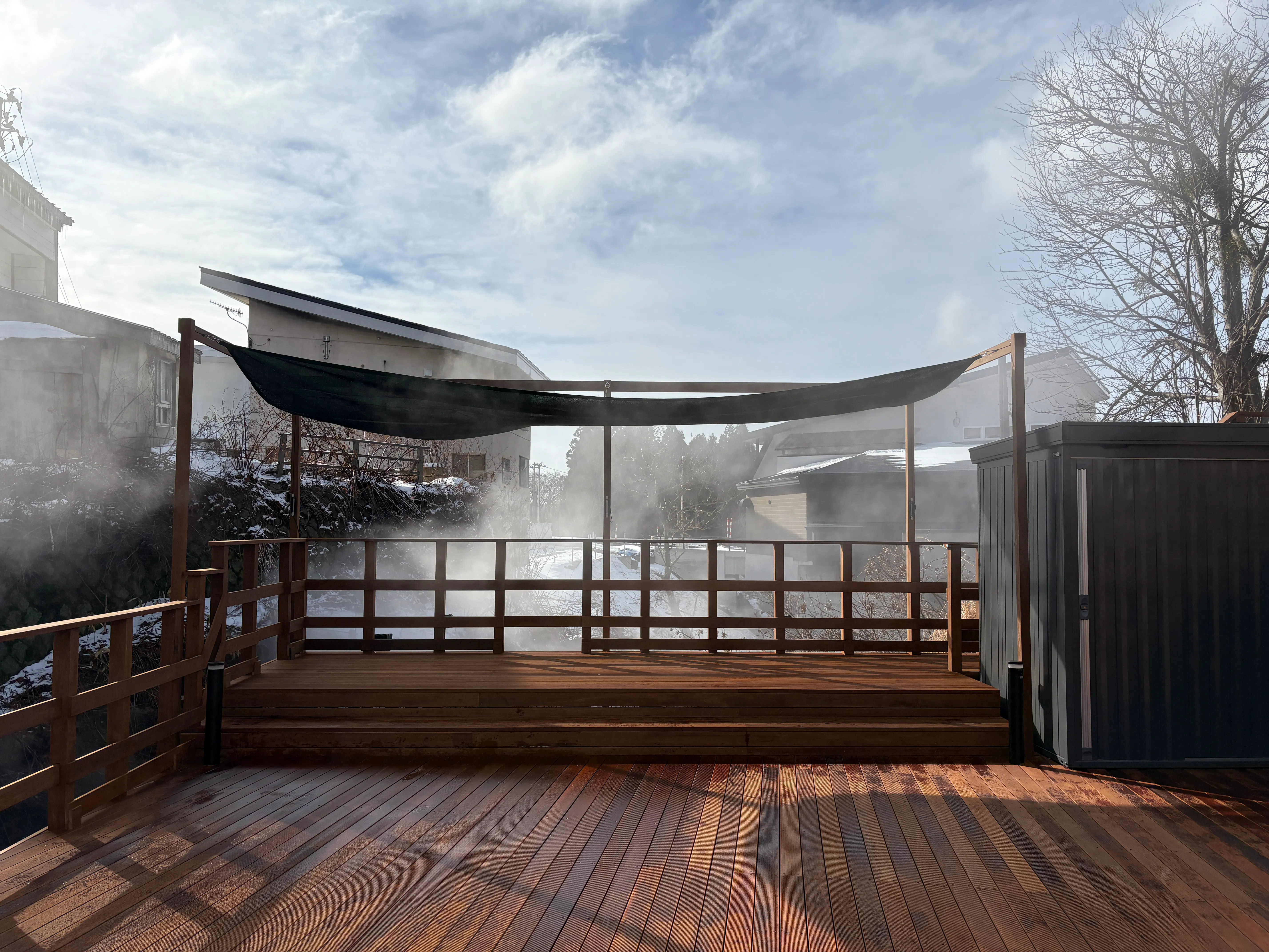 【蔵王温泉湯けむりテラス】プロモーションや中小規模のイベントに最適！蔵王温泉中心街のコミュニティ広場である屋外イベントスペース「DON・DON・BIKI」