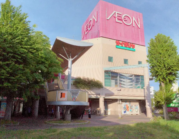 【イオン米沢店】正面入口TV前 販促プロモーションや物販に最適なスーパー店内催事イベントスペース