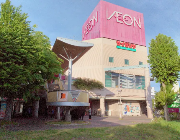 【イオン米沢店】正面入口TV前 販促プロモーションや物販に最適なスーパー店内催事イベントスペース
